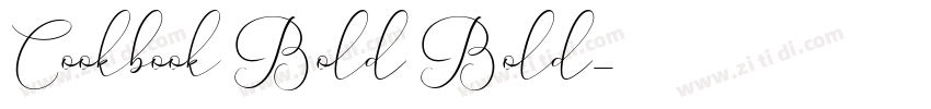 Cookbook Bold Bold字体转换